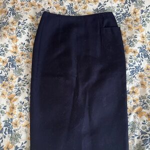 Jil Sander Dark Blue Maxi Skirt